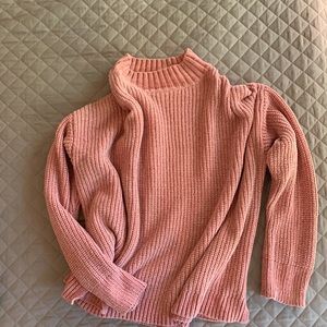 Soft pink cozy sweater